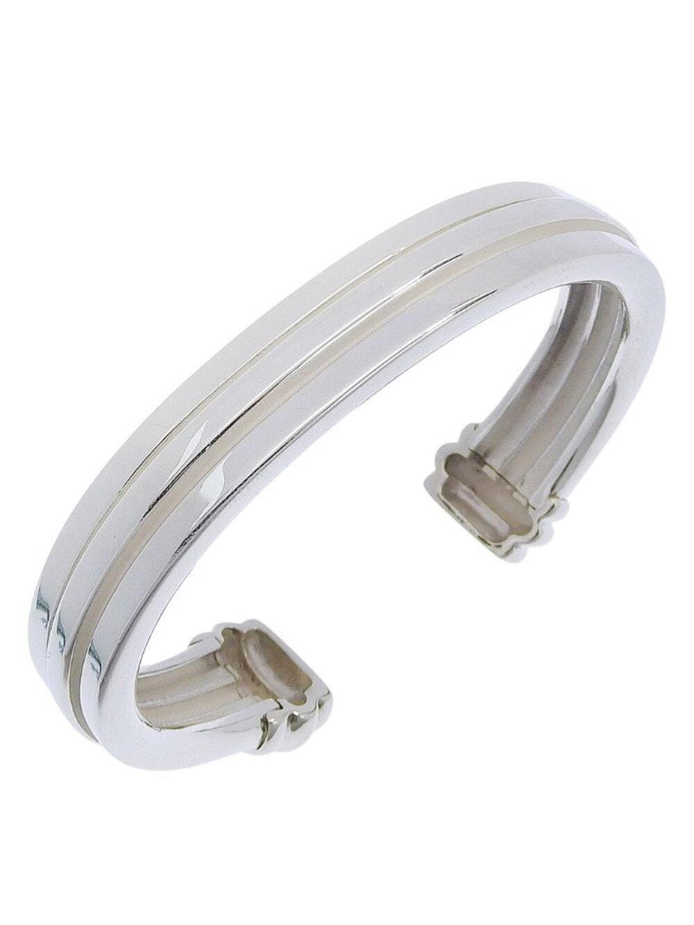 Tiffany & Co Grooved 925 Sterling Silver Bangle Bracelet